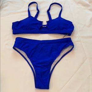 Shein royal blue bikini. Medium. Never worn. Cute!